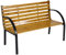 Bank Woodstock black 120cm