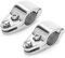 Qiilu 2 Stk. Marine Jaw Slides, Edelstahlboot Marine Hinged Upper Jaw Slide Hardware Fittings(30 mm)