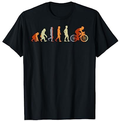 Radfahrer Geschenk Sport Evolution Fahrrad T-Shirt