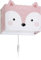 Dalber kinder Wandlampe, Kinderlampe Wandleuchte, kinderzimmer Little Fox Fuchs Tiere, Rose, 64588, E27