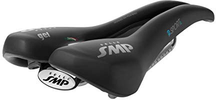 Selle SMP E-Sport Large Gel - Sella unisex, 279 x 146 mm, 380 g, colore: Nero