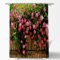 AONIYOU Floral Shower Curtain Waterproof Polyester Material 3D Backdrop Garden Flowers Bathroom Accessories Green Vine Curtains Flowers Scenery Home Decoration with 12 Hooks (180X180 cm)