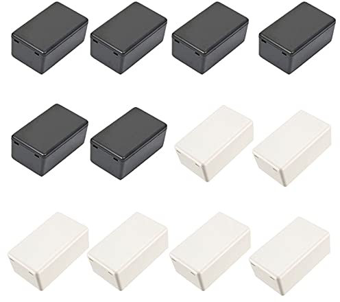 12pcs Scatola di Progetto Strumento Elettronica Scatola Scatola di Plastica Abs Con Coperchio Scatola di Giunzione Nero Progetto Elettrico Plastica Impermeabile Progetto Elettronica Scatola Progetto