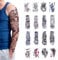 16 Feuilles de Grands Tatouages Temporaires Réalistes pour Femmes Hommes Avant-bras Demi-bras Complet Faux Tatouages demi-manche Grand Faux Corps Art Bras Poitrine