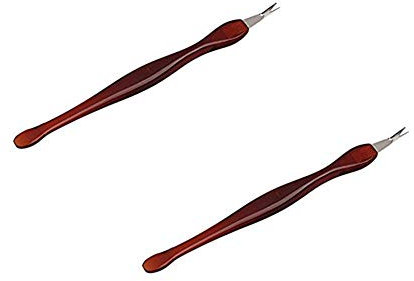 UKD 2 PCS Pratique Nail Art Outils Pédicure Cuticule Tondeuse Remover Poussoir Fourche Morte Enlèvement De Callos Élégant et Populaire
