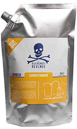 The Bluebeards Revenge Conditioner Refill Pouch Low Waste, Vegan Friendly Conditioner 1 Litre