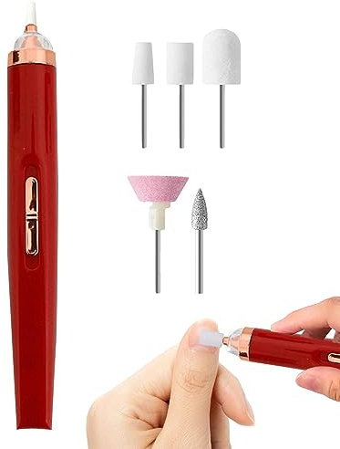 Perceuse à ongles électrique | Perceuse à ongles portable à 2 vitesses réglables | coupe-cuticules, outil polissage des ongles, ponceuse à ongles électrique pour polir, poncer Zorq