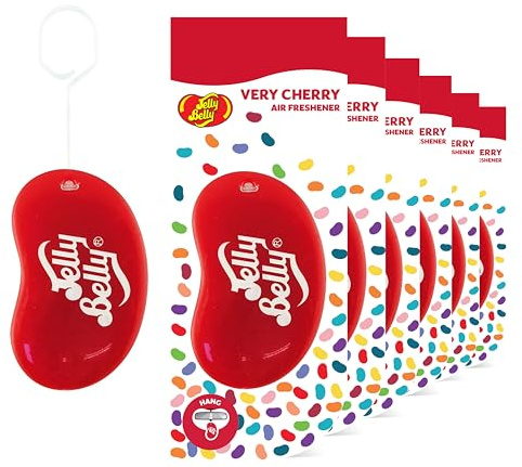 Jelly Belly Very Cherry 3D Car Air Freshener 6 Pack