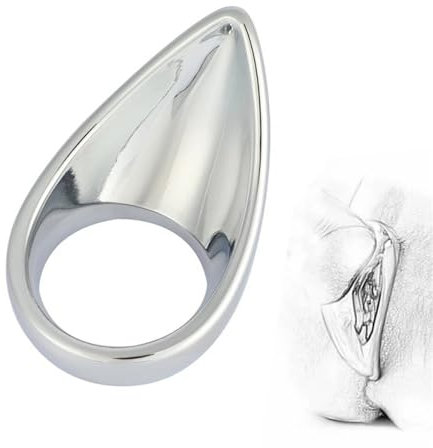 Axcroo 3 Größen Edelstahl Penisring Hodenring Metall Cockringe Cock Ring Penis Ringe Hoden Strecker Ballstretcher Hodensack Anhänger Ring Bondage Sexspielzeug für Männer Verzögerung Ejakulation (50mm)