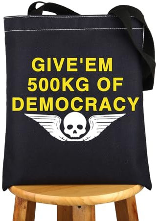 MYSOMY Sac fourre-tout Malevelon Creek Gifts Tasse de thé Liber-Tea 500 kg de démocratie, Give'em UK, INCH