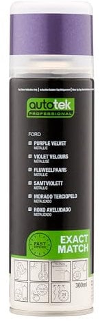 AutoTek Professional Exact Match Car Spray Paint, Ford Purple Velvet Metallic Aerosol Spray, 300 ml
