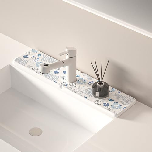 Tapis de robinet pour évier de cuisine de 40 cm, diatomite à séchage rapide, plateau d'évier super absorbant