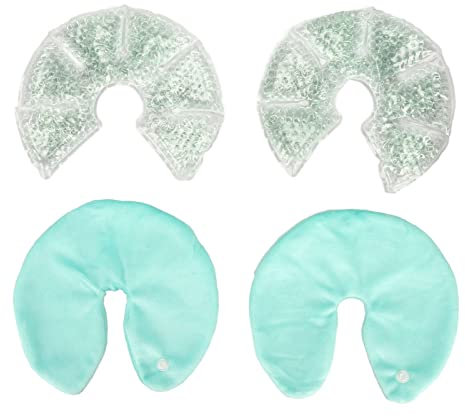 Brustkühlungs-Gel-Pads, 1 Paar Brust-Gel-Pads, Wiederverwendbar, Heiße Kalte Kompresse, Brust-Still-Eisbeutel Zum Stillen, Grün