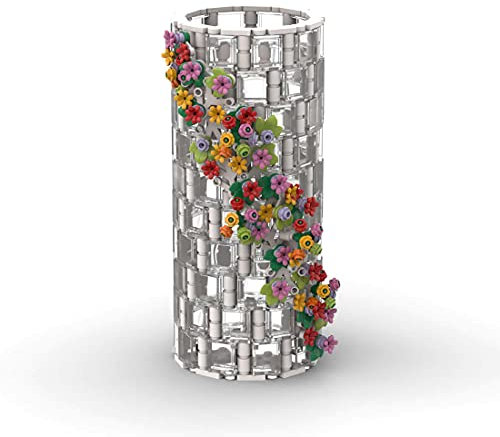 BlocteckToy Vase Bausteine für 10280 Blumenstrauß, 473 Teile Botanical Collection Flower Bouquet Vase mit Sockel, Weihnachts Geschenke Kompatibel mit Blumenstrauß 10280 Modelle