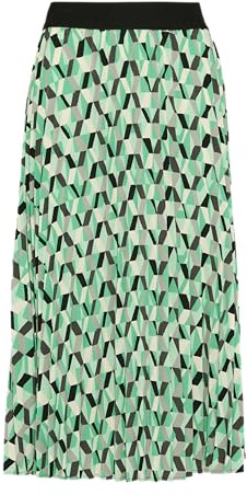 s.Oliver Plissee-Rock in Midi-Länge mit All-Over-Print