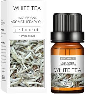 10ml ätherische öle, Aromatherapy naturrein Wasserlösliches Öl Aromatherapie Geeignet für Luftbefeuchter, 19 Düfte zur Auswahl (S, White Tea)