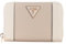 GUESS Laurel Ii Medium Geldbörse mit umlaufendem Reißverschluss für Damen, Cremefarben/Taupe, Einheitsgröße
