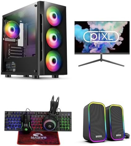 OCHW Gaming PC Bundle • AMD Ryzen 5 4600G 4.2GHz • Radeon Vega 8 • 32GB RAM • 1TB SSD • Windows 11 • 21.5 Monitor • WiFi • Prebuilt