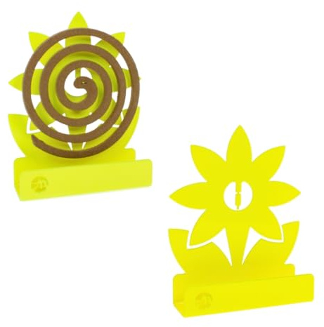 Moranduzzo - Lot de 2 Porte-Spirales Anti-Moustiques Florin en Métal - Fabriqué en Italie, Produit de Design Italien - Collection Signora Flaim