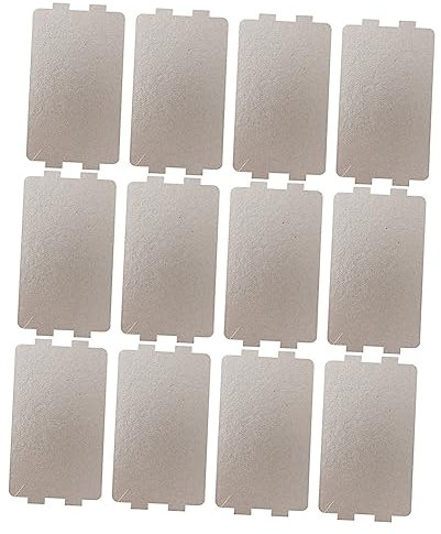 TOPPERFUN 12 Piezas Placas de Mica para Microondas Repuesto para Microondas Aislante Térmico y Antiburn de Cortar y Ajustar