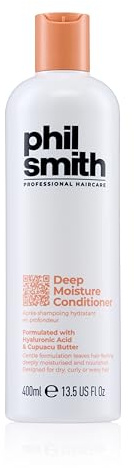 Phil Smith Professional Deep Moisture Conditioner, 400ml | For Dry, Wavy, and Curly Hair