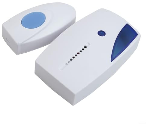 Bulevisiter Wireless Doorbell with 36 Melodies Battery Operated Cordless Waterproof Remote Control Digital Door Bell Chime 100m Range for Home Office Factory Hotel