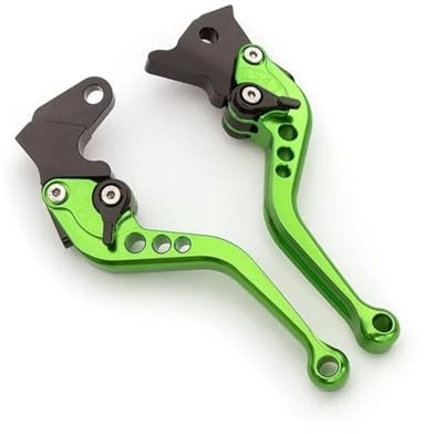 Brems Kupplungshebel Für Hyosung GT125 Für COMET Motorrad Bremse Kupplung Hebel 3D Einstellbare Aluminium Motorrad Bremshebel Kupplungshebel Motorrad Bremshebel(Short green)
