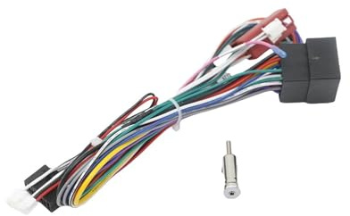 RFSHOP Cadre Panneau D'autoradio Décodeur Bus Can 16 Broches vers ISO Adaptateur Faisceau Radio Câble Câblage Android pour Megane 2 pour Clio 3 pour Trafic Mk2 pour Kangoo(Only Cable)
