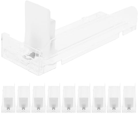 Holibanna 10PCS Spring-Loaded Shelf Pusher System - Automatic Drink Pusher Glide - Self-Pushing Beverage Soda Can Dispenser Bottle Organizer Rack for Store Fridge 18cm/7''