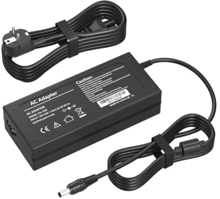 24 V Charger for Logitech G920 G29 Power Supply, Suitable for Logitech Racing Steering Wheel G923 G940 G25 G27, Logi-tech Driving Force GT Road Bike APD DA-42H24, AD10110LF, 190211-0010 Adapter Cable