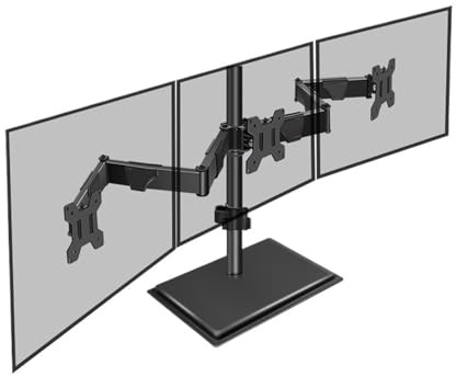 Three-screen monitor stand with seamless splicing, height adjustment and rotation(Three screens with one character)