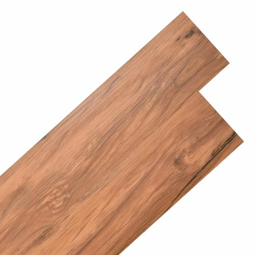 YunCangg Self-Adhesive PVC Flooring Boards 30.5 x 61 cm, Pack of 28 Natural Oak Flooring, Vinyl Laminate for Living Room, Kitchen, Bathroom, Hallway, Stairs with Easy Installation and Non-Slip Design