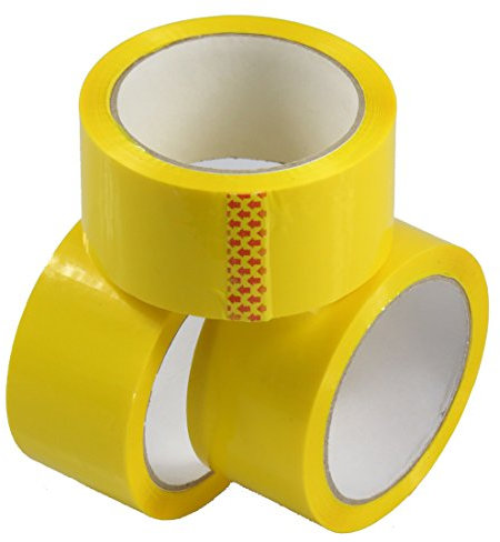 Triplast 48 mm x 66 m, a basso rumore imballaggio nastro, colore: giallo (Confezione da 6)