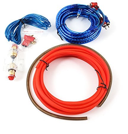1500W Car Amplifier Wiring Car Audio Wire Subwoofer Speaker Installation Kit GA Power Cable 60 AMP Fuse Holder 5m Cable