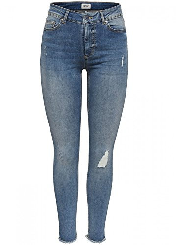 Only Onlblush Ankle Skinny Fit Jean skinny Femme Bleu (Light Blue Denim) XS / 34L