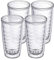 Homestead Choice 16oz Insulated Tumblers Plastic Keeps Drinks Cold & Hot, 4pk Double Walled Clear Insulated Drinking Glasses Cup, BPA-Free, Dishwasher Safe Reusable
