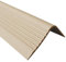 RGPD 70x40mm Bullnose Stair Anti Slip Nosing 46.45 1.18 Meters Length PVC Rubber Angle Step Edge TMW Profiles (Beige)