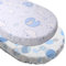 PEKITAS Bettlaken, 75 x 33 cm, 72 x 33 cm, verstellbar für Kinderwagen/Kinderwagen/Kinderwagen mit Gummizug, passend für Julius Zöllner, Träumeland, Alvi, FabiMax