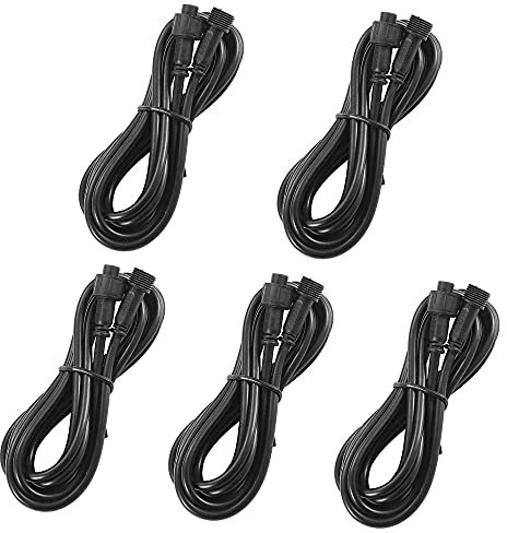 SUBOSI 5 pcs 2M 4Pin Verlängerungskabel für RGB LED Leuchten,IP67 wasserdicht