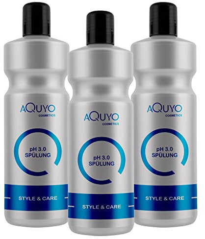 Style & Care Haarspülung zur Haarpflege für normales, gefärbtes und geschädigtes Haar (3x 1000ml) | Conditioner für seidigen Glanz, Geschmeidigkeit und bessere Kämmbarkeit | Sauerspülung