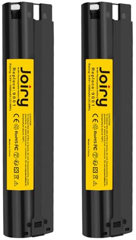 Joiry Lot de 2 batteries de rechange Ni-MH 3,5 Ah 9,6 V pour Makita 9033 9000 193890-9 191681-2 632007-4 5090D 6012HD 4190D 4190DW 4300D 4390D 4390D 4390D 4390 V 0DW