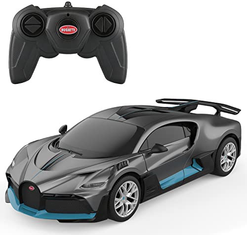 TURBO CHALLENGE Bugatti Divo – RC Prestige – Grau – 095602 – ferngesteuert – Maßstab 1:24 – Batterien Nicht enthalten – Kunststoff – ab 6 Jahren Mehrfarbig