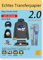 TransOurDream (10 Blatt A4, 1 A3 Silikonpapier Inkjet Bügelfolie Transferfolie zum Aufbügeln für dunkle T-Shirts, Jeansstoffe und Leinentasche, bedruckbares Transferfolie (Graue Foile)