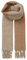 Becksöndergaard Winterschal Damen - Block Naya Scarf in Beige und Camel (Cuban Sand) - langer weicher Damenschal color block - B:32 x L:200 cm