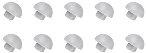 10 Stück WC-Deckel-Zubehör Toilettensitz-Puffer Ersatz Kunststoff Toilettensitz Puffer Toilettendeckel Stoßstange Toilettensitz Puffer - 10 x Top Cover Kissen