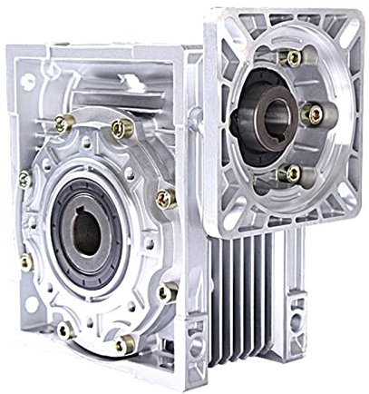HYSOND NMRV025 Schneckengetriebe, mit quadratischem Flansch for NEMA 23 Schrittmotor oder rundem Flansch (Color : 80-80 Round Flange, Size : 1 to 20)