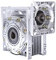 HYSOND NMRV025 Schneckengetriebe, mit quadratischem Flansch for NEMA 23 Schrittmotor oder rundem Flansch (Color : 80-80 Round Flange, Size : 1 to 20)