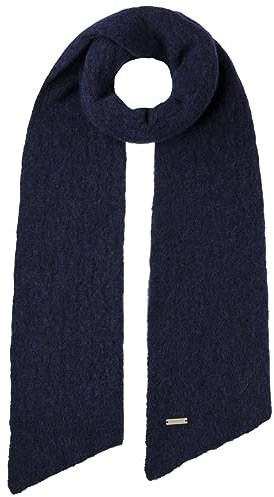 Seeberger Majalisa Alpaka Strickschal Schal Wollschal Damenschal (One Size - dunkelblau)