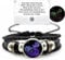 Zodiac Signs Spirit Bracelet,Handmade Woven Multilayer Adjustable 12 Constellation Zodiac PU Leather Bracelets Unisex,Glow in the Dark Zodiac Jewelry Gifts For Women Men (Aquarius)