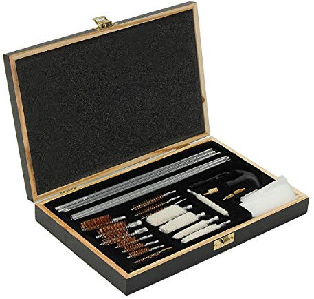 Kit di spazzole per la pulizia del fucile a canna universale, 4,5-20 mm, 12 g, con custodia per il trasporto